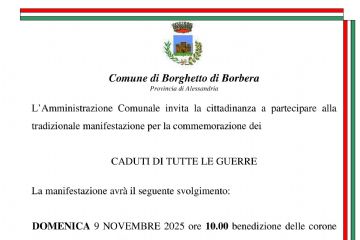 Commemorazione dei CADUTI DI TUTTE LE GUERRE 9-11-2025