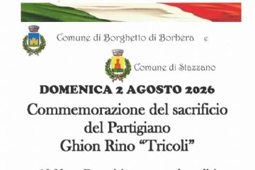 Commemorazione del sacrificio del Partigiano Ghion Rino "Tricoli" del 02.08.2026